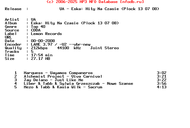 VA-Eska_Hity_Na_Czasie_2_(PLOCK_13_07_08)-Mag_CD-2008