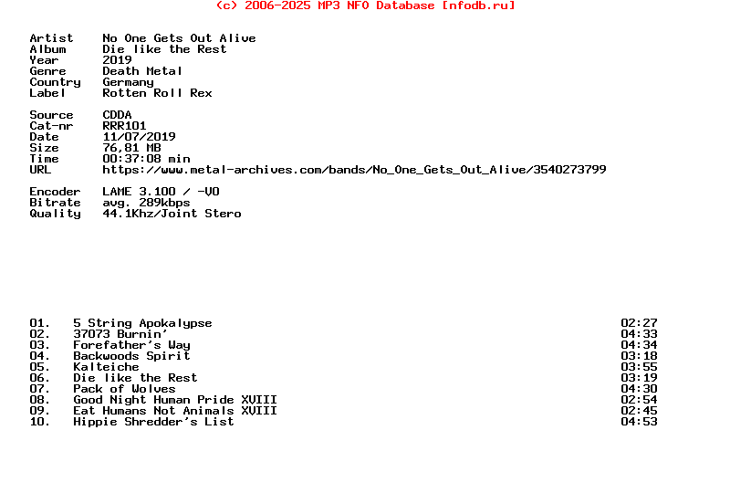 No_One_Gets_Out_Alive-Die_Like_The_Rest-CD-2019