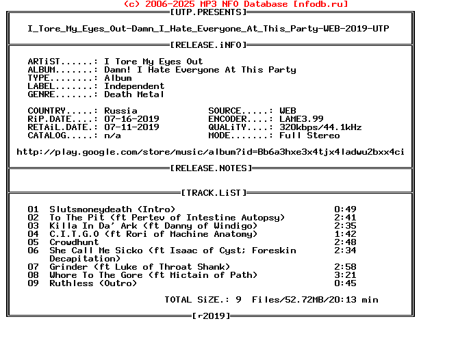 I_Tore_My_Eyes_Out-Damn_I_Hate_Everyone_At_This_Party-WEB-2019-UTP
