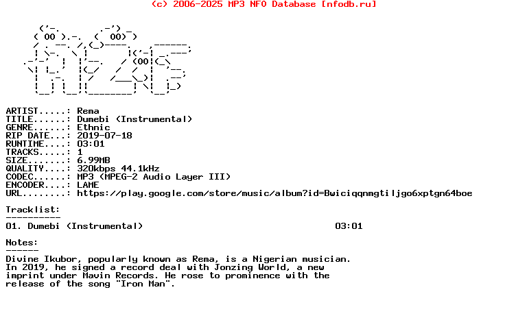 Rema-Dumebi_(INSTRUMENTAL)-Single-WEB-2019