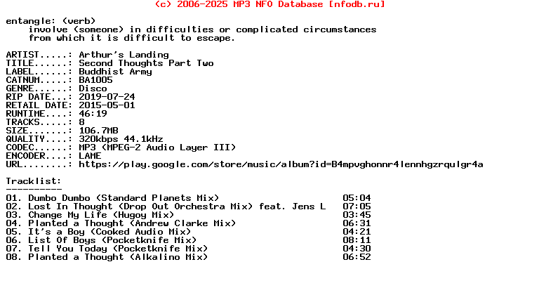Arthurs_Landing-Second_Thoughts_Part_Two-(BA1005)-WEB-2015