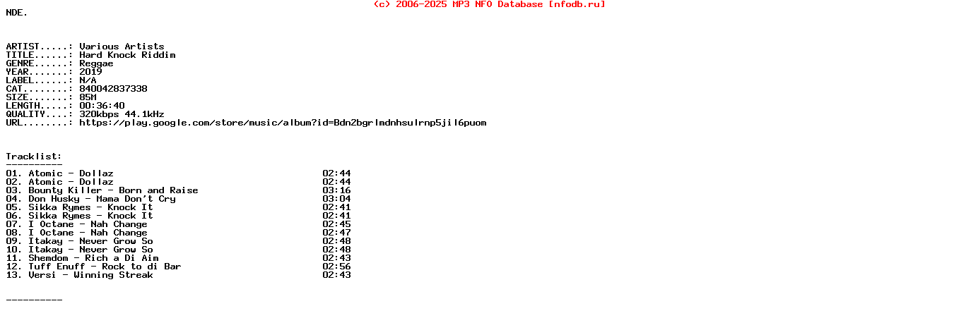 VA-Hard_Knock_Riddim-(840042837338)-WEB-2019