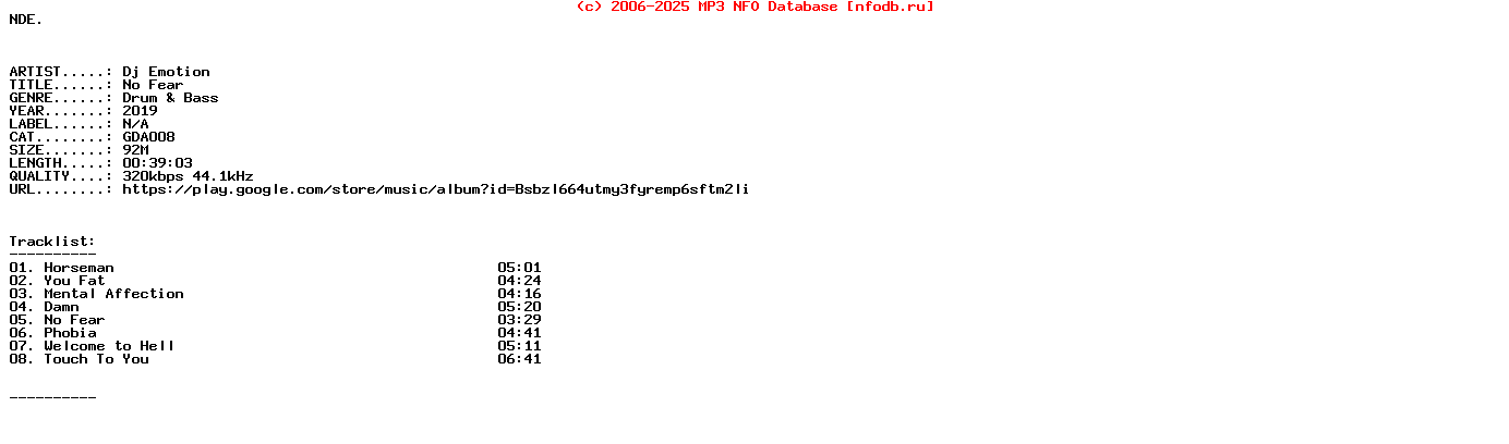 Dj_Emotion-No_Fear-(GDA008)-WEB-2019