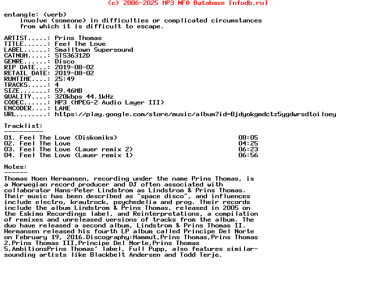 Prins_Thomas-Feel_The_Love-(STS36312D)-WEB-2019