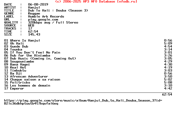 Manjul-Dub_To_Mali_Douba_(SEASON_3)-WEB-2019