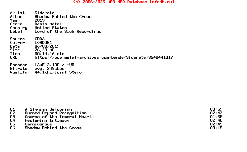 Siderate-Shadow_Behind_The_Cross-CDEP-2019