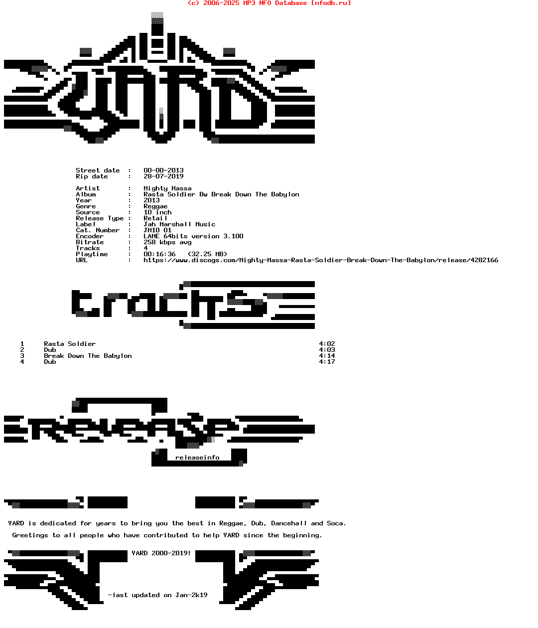 Mighty_Massa-Rasta_Soldier_Bw_Break_Down_The_Babylon-(JM10_01)-10Inch_Vinyl-2013-YARD