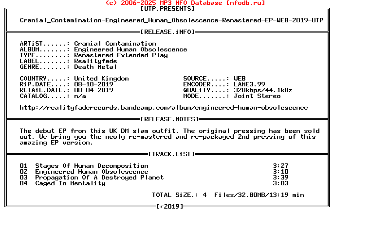 Cranial_Contamination-Engineered_Human_Obsolescence-Remastered-EP-WEB-2019-UTP
