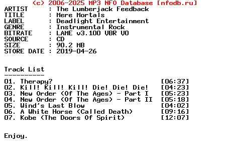 The_Lumberjack_Feedback-Mere_Mortals-2019