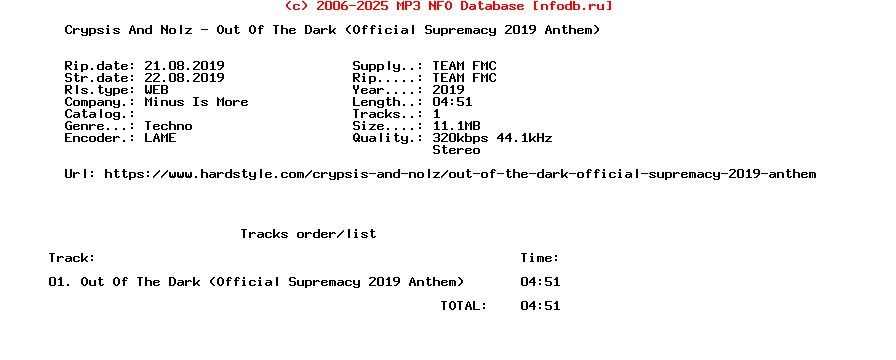 Crypsis_And_Nolz_-_Out_Of_The_Dark_(OFFICIAL_SUPREMACY_2019_ANTHEM)-Single-WEB-2019-FMC