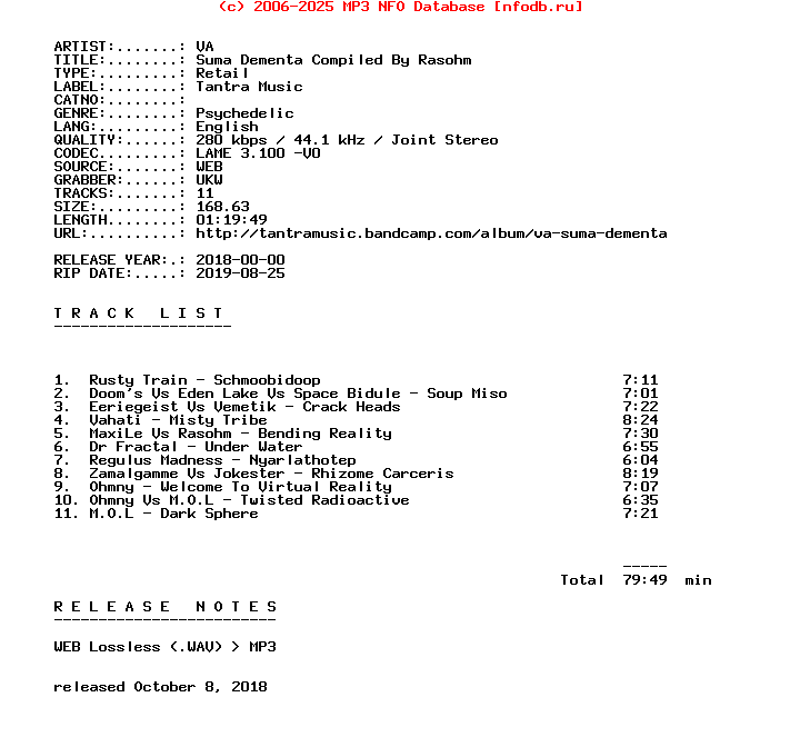 VA-Suma_Dementa_Compiled_By_Rasohm-WEB-2018