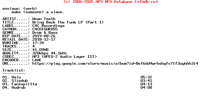 Mean_Teeth-Bring_Back_The_Funk_Lp_(PART_1)-(C4CDIGUK055)-WEB-2018