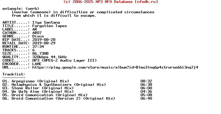 Ilya_Santana-Forgotten_Tapes-(AR07)-EP-WEB-2019