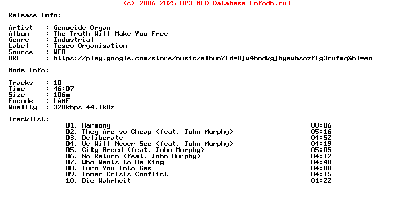 Genocide_Organ-The_Truth_Will_Make_You_Free-(TESCO_135)-WEB-2019