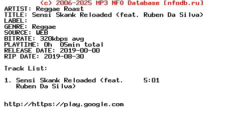Reggae_Roast-Sensi_Skank_Reloaded_(FEAT._RUBEN_DA_SILVA)-Single_Web-2019