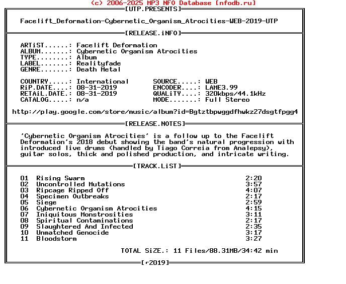 Facelift_Deformation-Cybernetic_Organism_Atrocities-WEB-2019-UTP