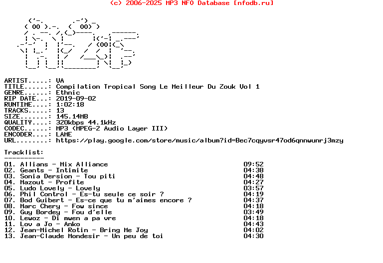 VA-Compilation_Tropical_Song_Le_Meilleur_Du_Zouk_Vol_1-WEB-FR-2014