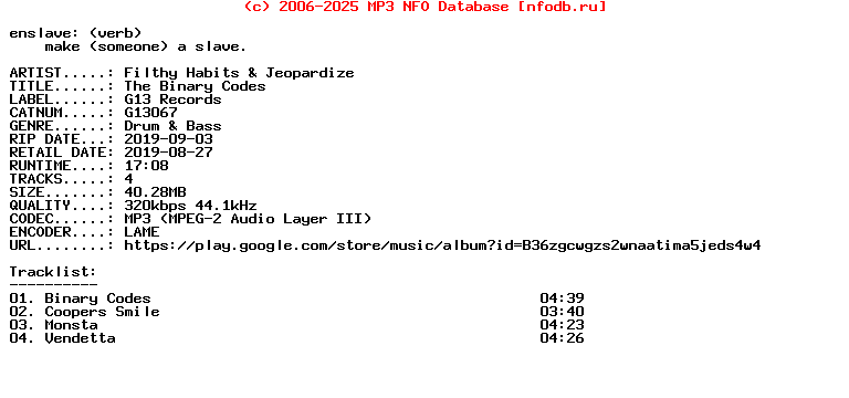 Filthy_Habits_And_Jeopardize-The_Binary_Codes-(G13067)-EP-WEB-2019
