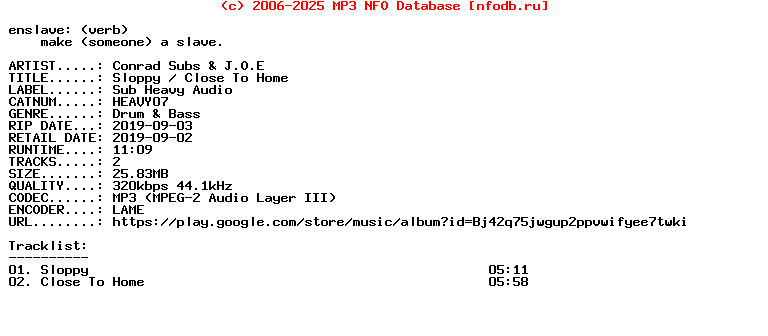 Conrad_Subs_And_J.O.E-Sloppy__Close_To_Home-(HEAVY07)-WEB-2019