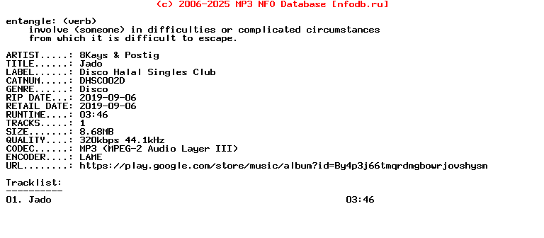 8Kays_And_Postig-Jado-(DHSC002D)-Single-WEB-2019