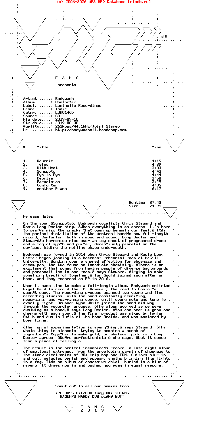 Bodywash-Comforter-(LUM014CD)-CD-2019