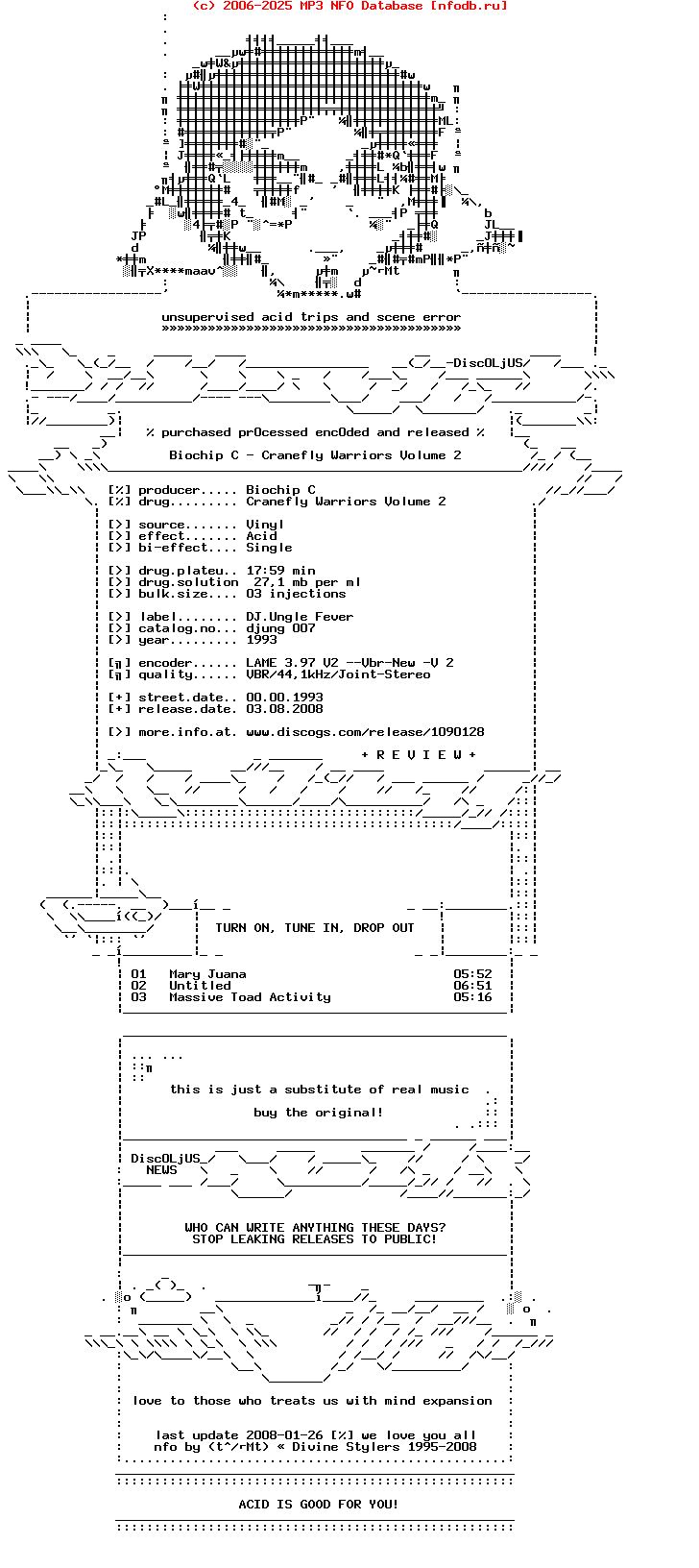 Biochip_C--Cranefly_Warriors_Volume_2_(DJUNG_007)-Vinyl-1993-dL