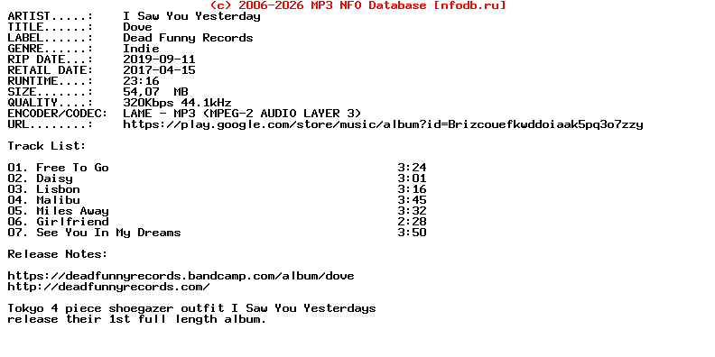 I_Saw_You_Yesterday-Dove-2017