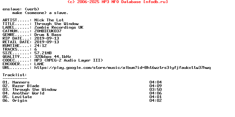 Nick_The_Lot-Through_The_Window-(ZOMBIEUK037)-EP-WEB-2019