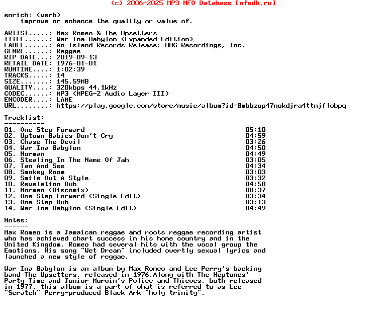 Max_Romeo_And_The_Upsetters-War_Ina_Babylon_(EXPANDED_EDITION)-WEB-1976