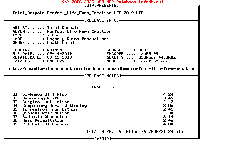 Total_Despair-Perfect_Life_Form_Creation-WEB-2019-UTP