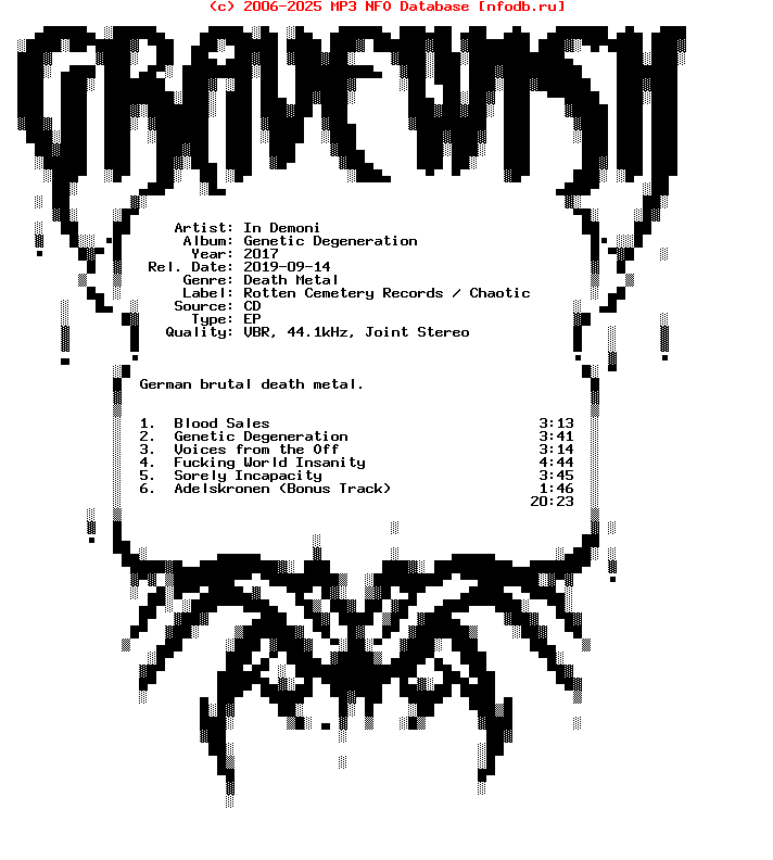 In_Demoni-Genetic_Degeneration-EP-2017