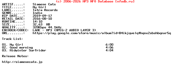 Siamese_Cats-My_Girl-JP-EP-2016