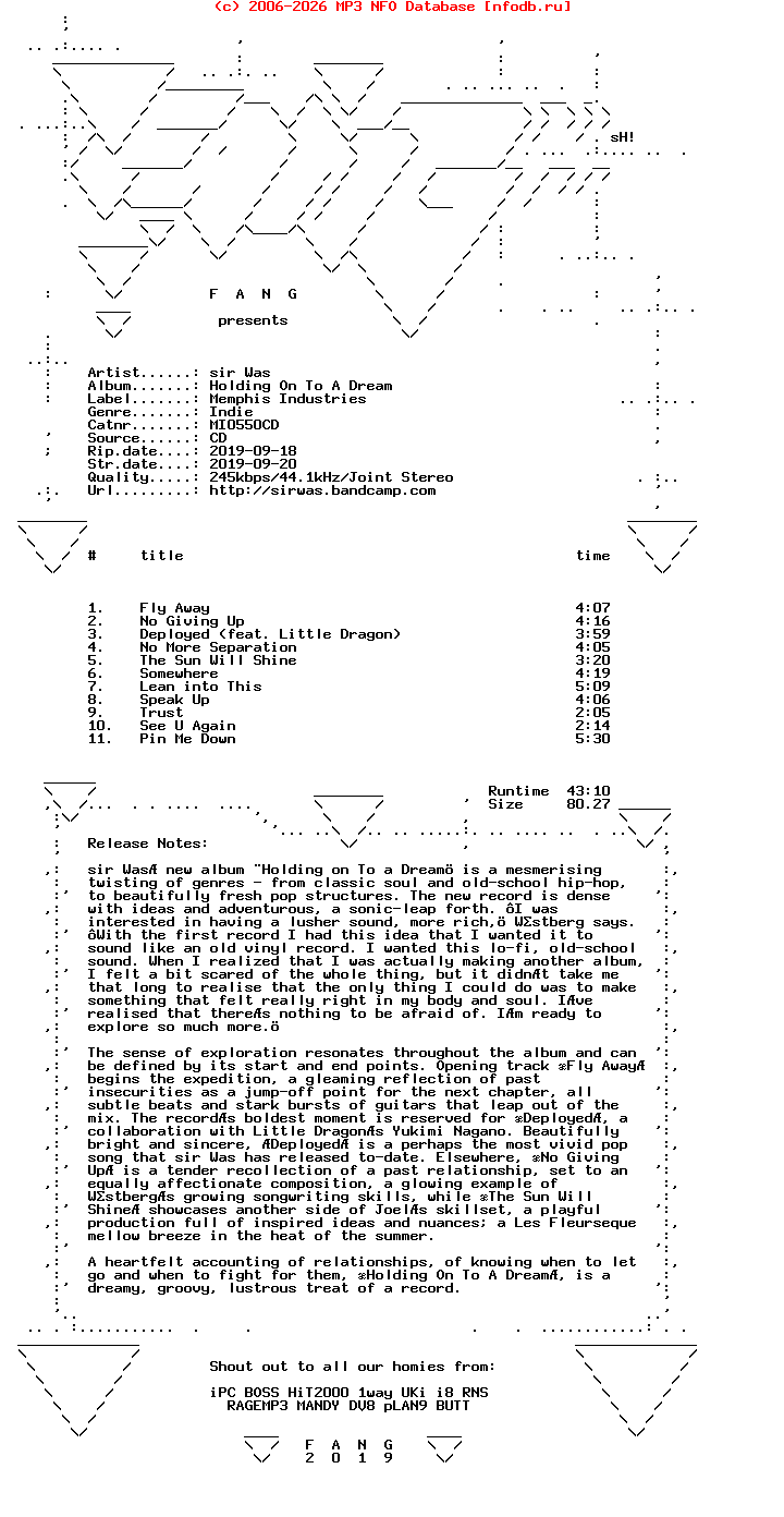 Sir_Was-Holding_On_To_A_Dream-(MI0550CD)-CD-2019