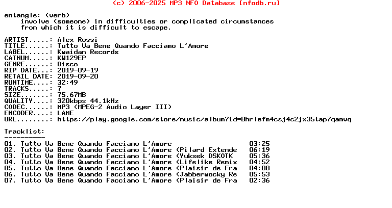 Alex_Rossi-Tutto_Va_Bene_Quando_Facciamo_Lamore-(KW129EP)-EP-WEB-2019