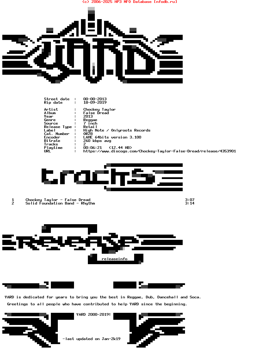 Chockey_Taylor-False_Dread-(OR28)-Reissue-7Inch_Vinyl-2013-YARD