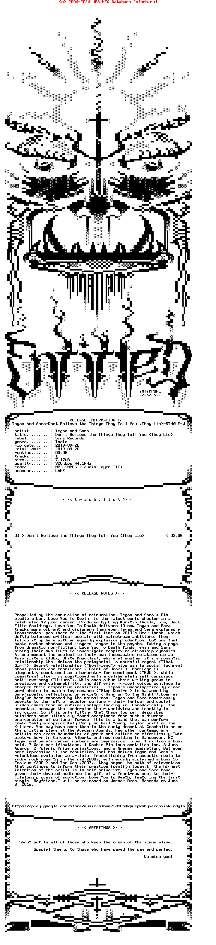 Tegan_And_Sara-Dont_Believe_The_Things_They_Tell_You_(THEY_LIE)-Single-WEB-2019