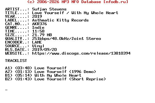 Sufjan_Stevens-Love_Yourself_-_With_My_Whole_Heart-(AKR376)-VLS-2019