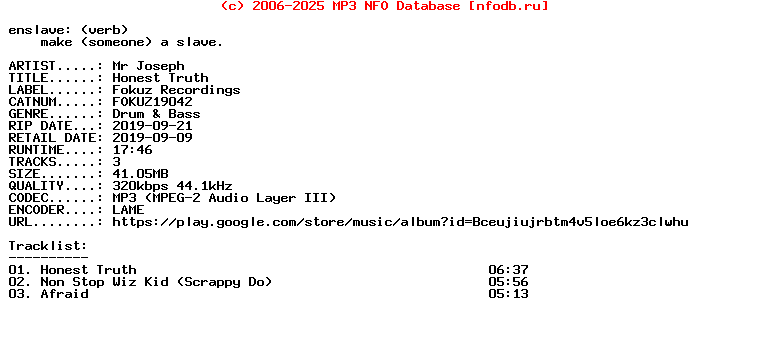 Mr_Joseph-Honest_Truth-(FOKUZ19042)-EP-WEB-2019