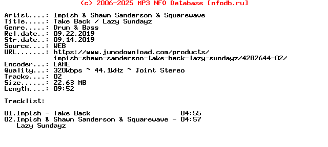 Impish_And_Shawn_Sanderson_And_Squarewave-Take_Back__Lazy_Sundayz-Prgram089-WEB-2019