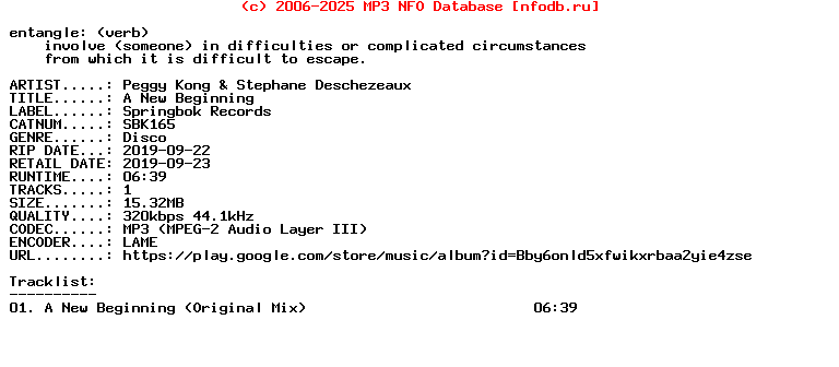 Peggy_Kong_And_Stephane_Deschezeaux-A_New_Beginning-(SBK165)-Single-WEB-2019
