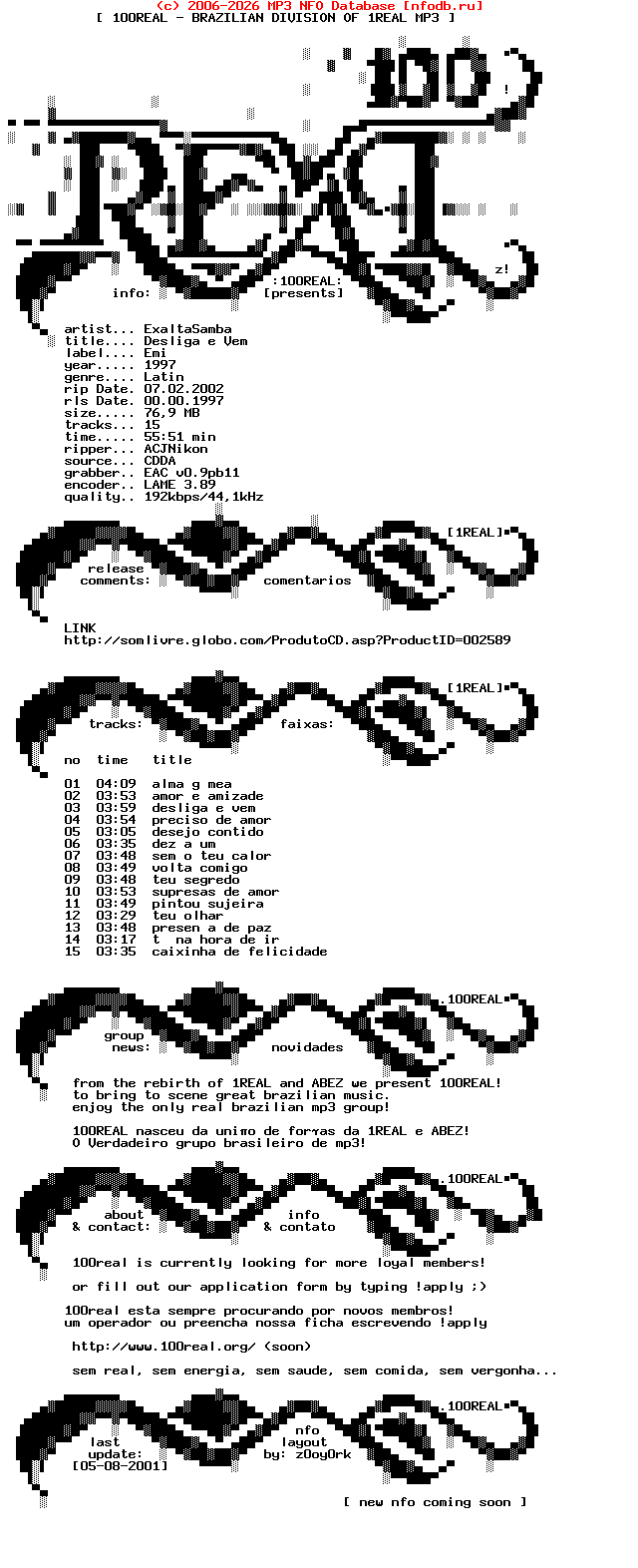 Exaltasamba-Desliga_E_Vem-Br-1997-100REAL