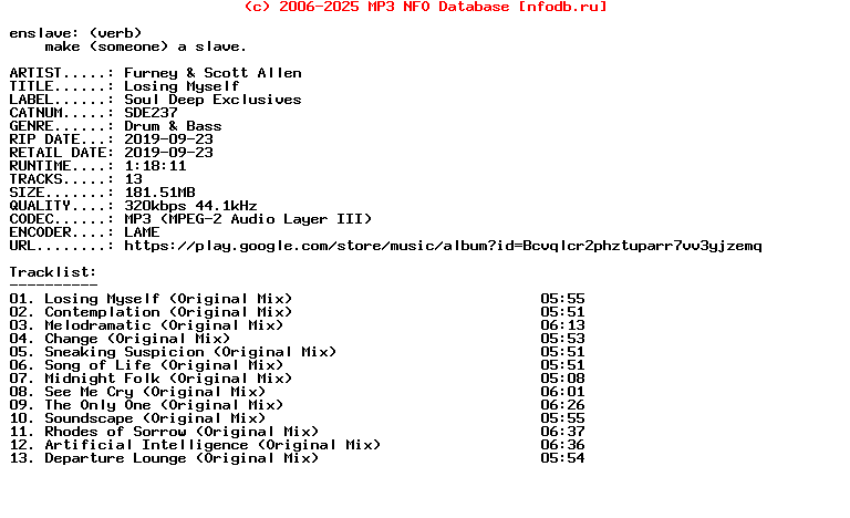 Furney_And_Scott_Allen-Losing_Myself-(SDE237)-WEB-2019
