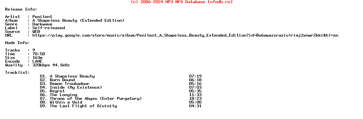 Penitent-A_Shapeless_Beauty_(EXTENDED_EDITION)-WEB-2006